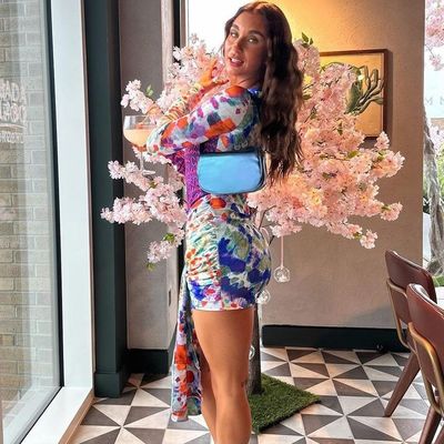 Πακέτο μόδας Κούρεμα Hip Milk Silk Σέξι δαντέλα Spice Girl Τύπωση τσάντα Hip φούστα